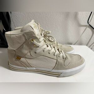 Supra Men's Cream High-Top Sneakers